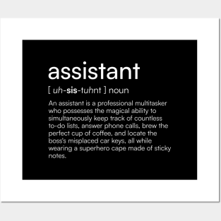 Assistant definition Posters and Art